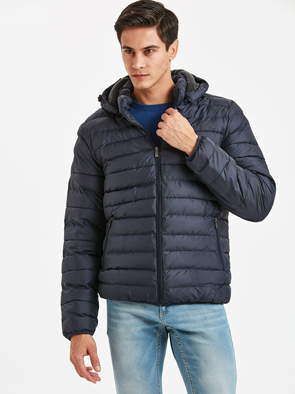 Man NAVY Puffer Coat