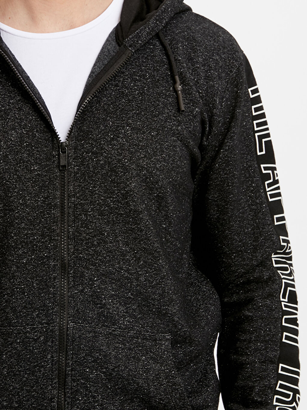 سويت شيرت بسحاب رمادى مختلف الدرجات رجال-3