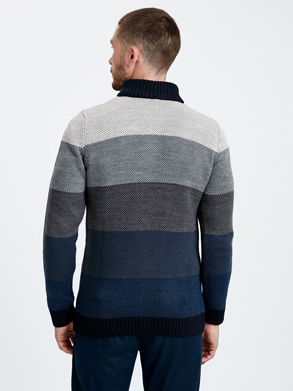 Mann DUNKELBLAU Pullover-1