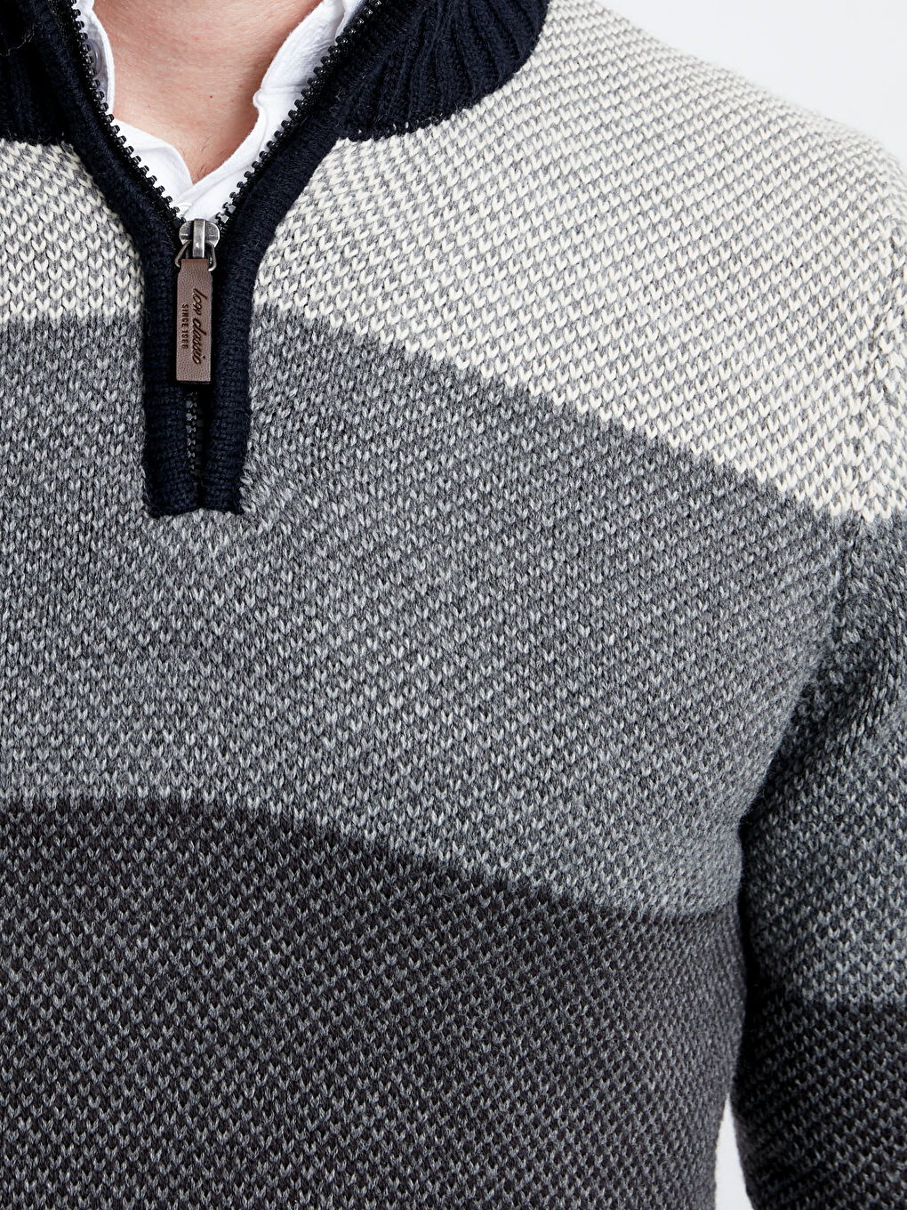 Mann DUNKELBLAU Pullover-3