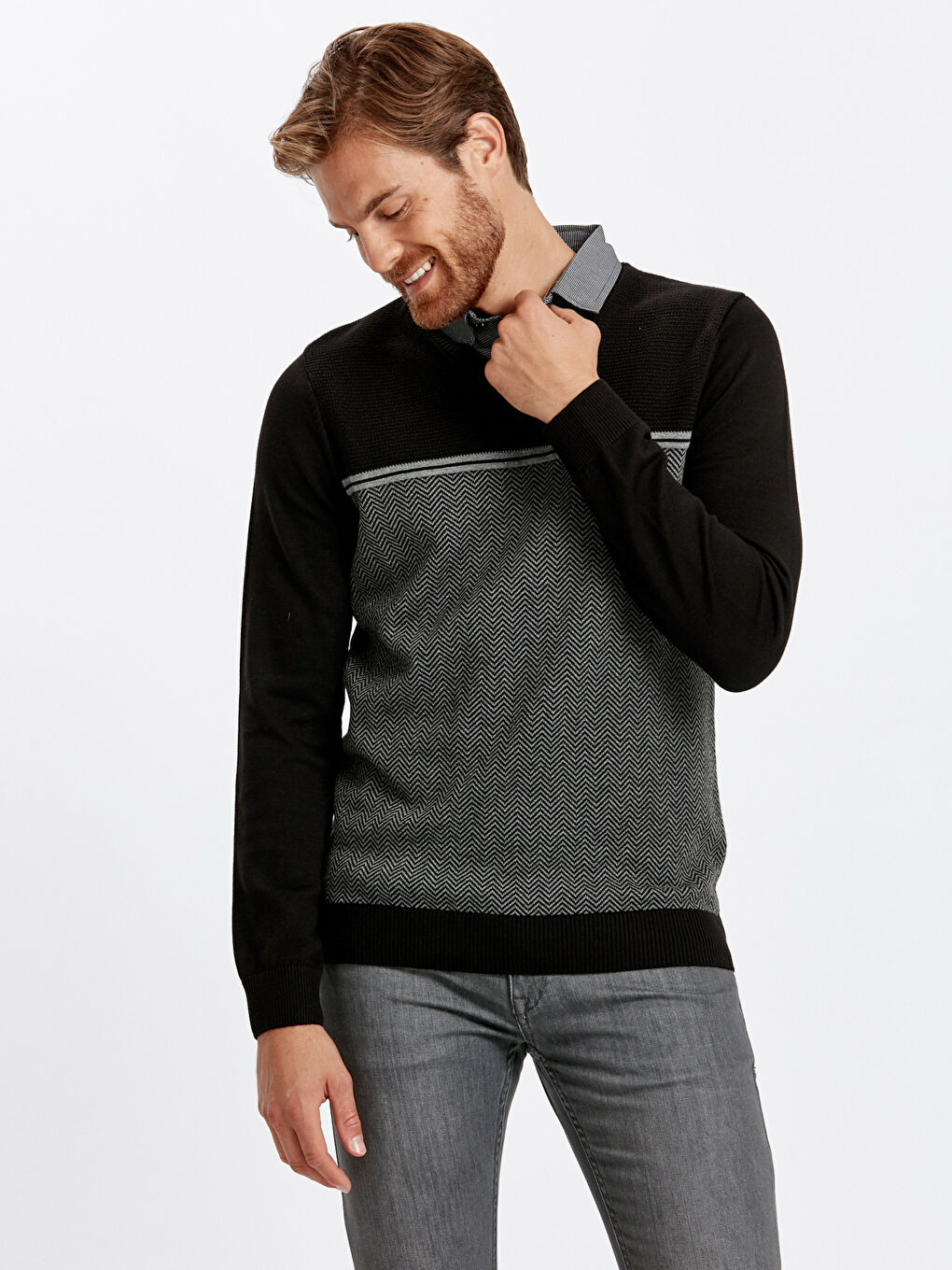 Pulover NEGRU Bărbat