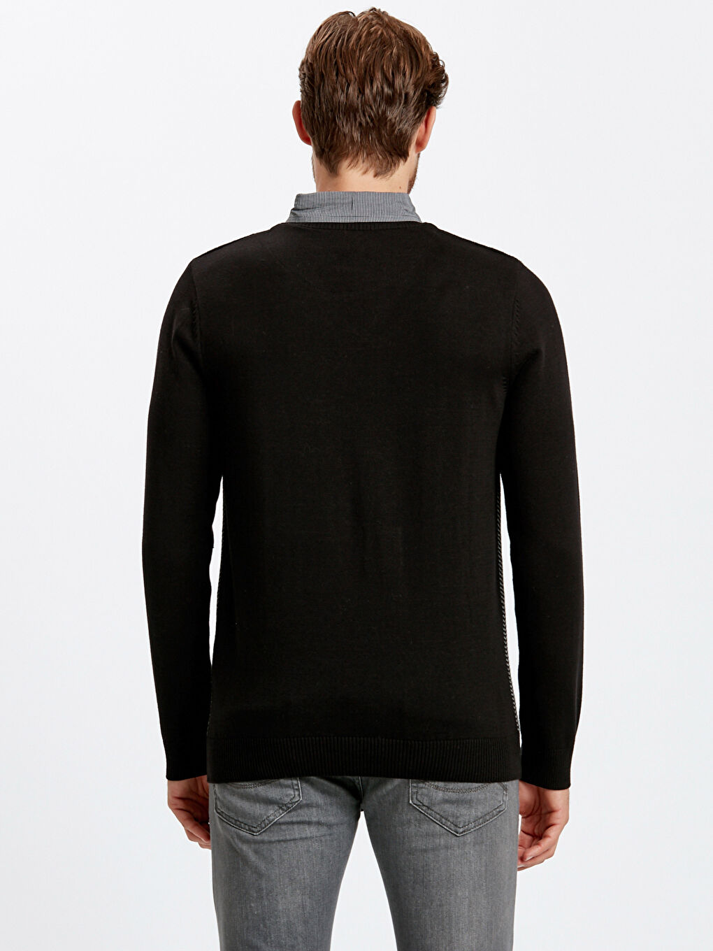 Pulover NEGRU Bărbat-1