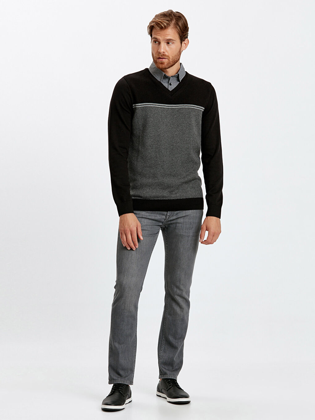 Pulover NEGRU Bărbat-2