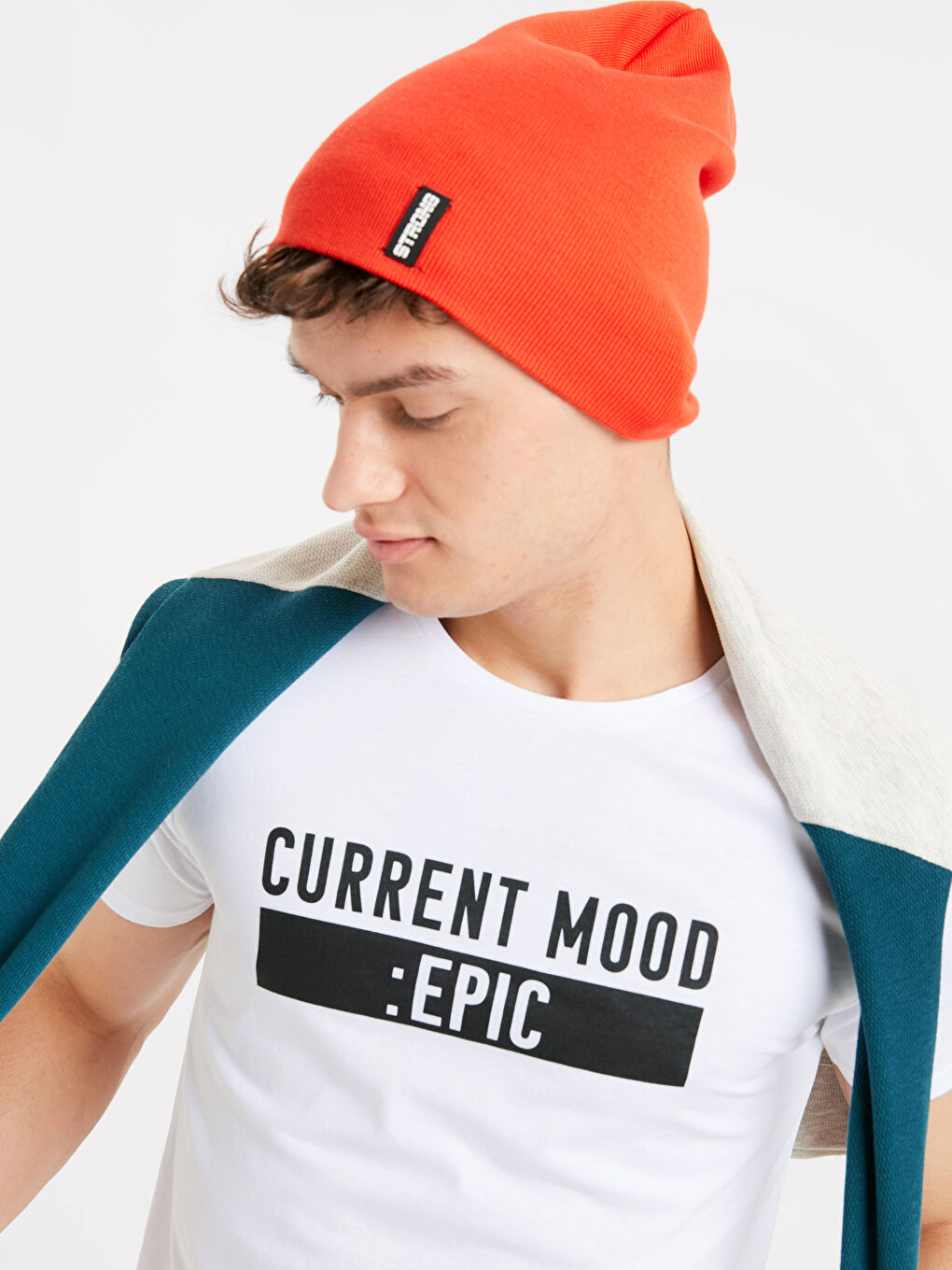 قبعة صغيرة برتقالي رجال