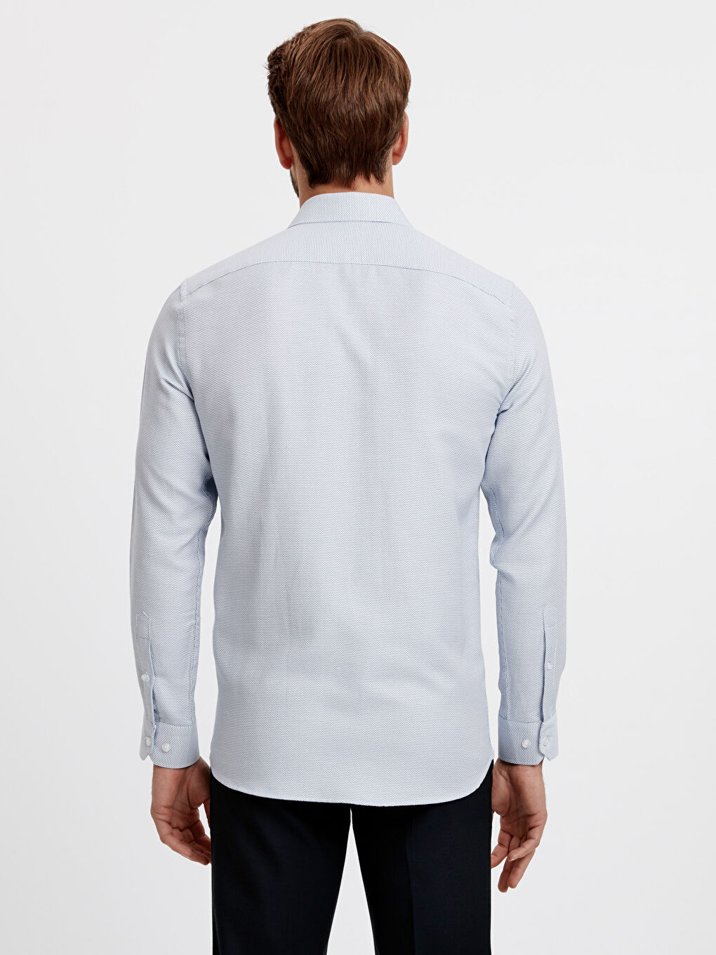 Regular Fit Poplin Men's Shirt-1