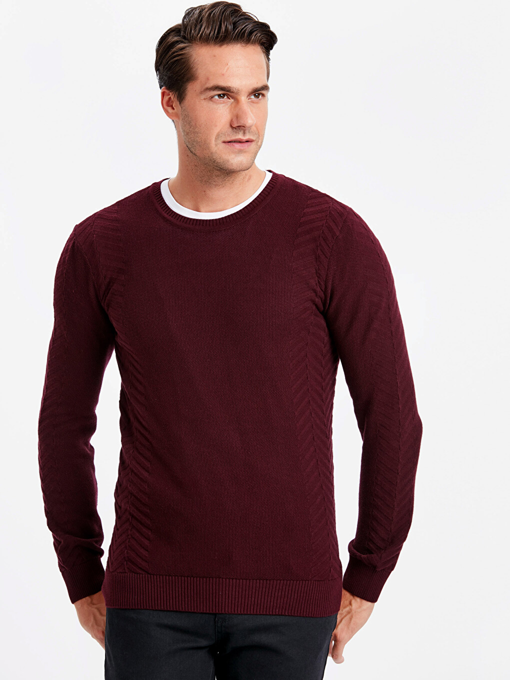 Man Bordeaux Sweater