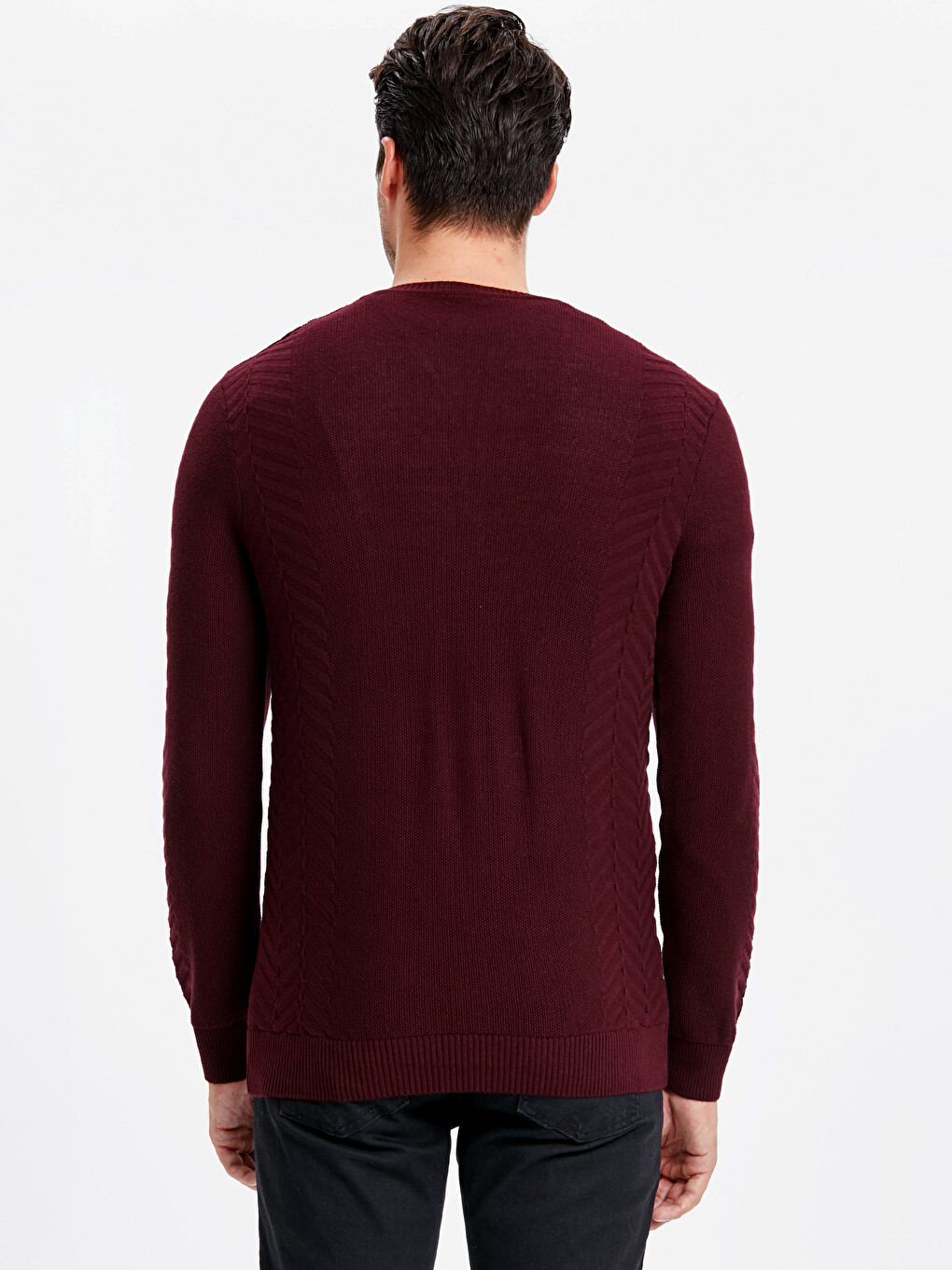 Man Bordeaux Sweater-1