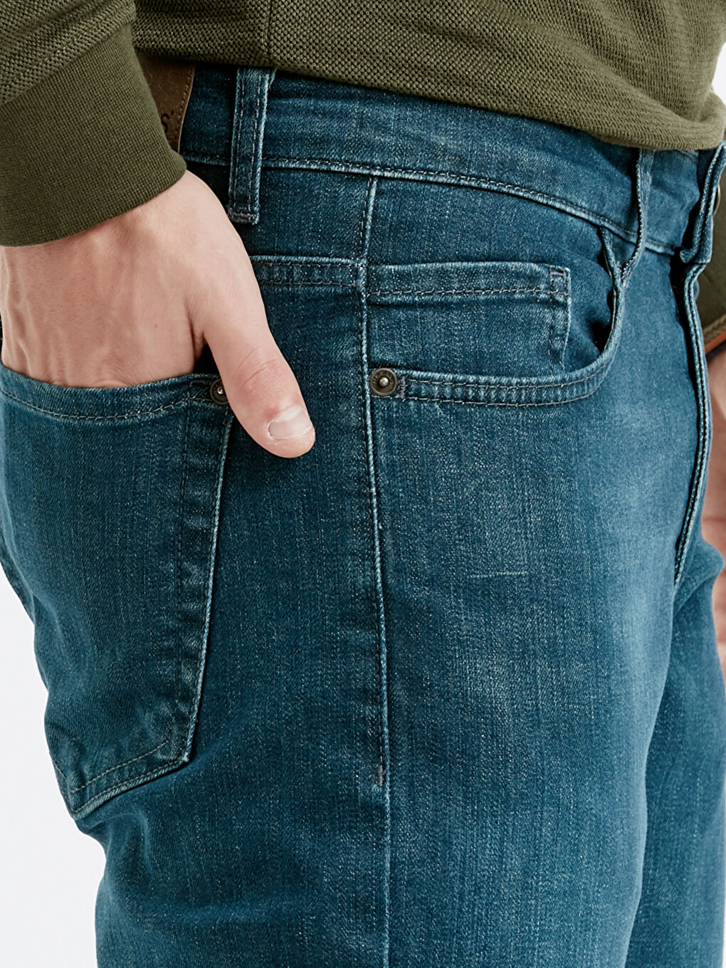 İndigo Koyu Rodeo Jean Pantolon-3