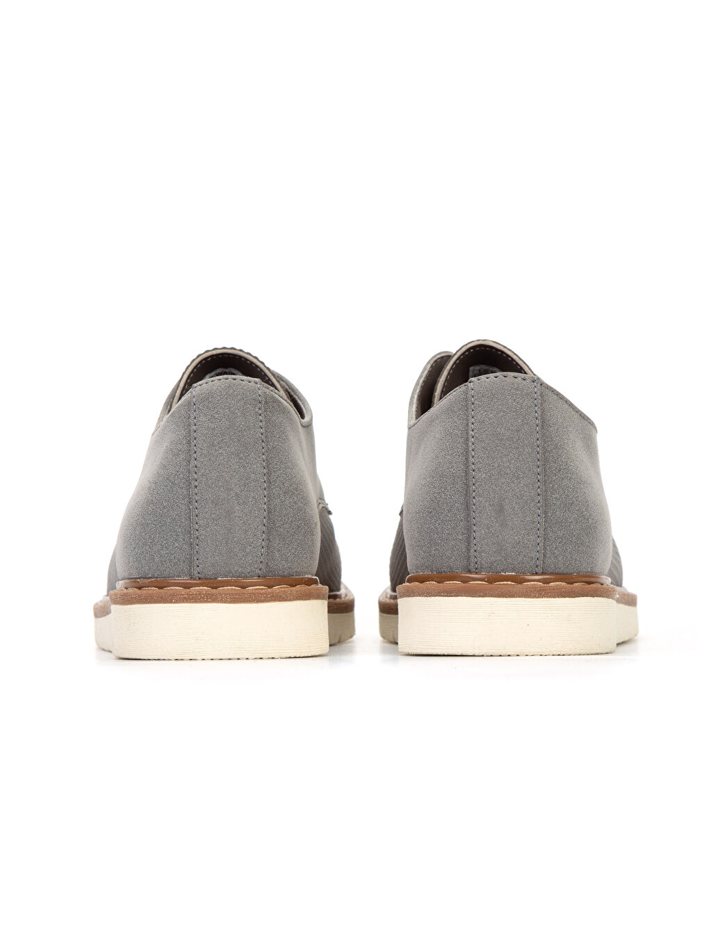 Мъж Сиво Обувки за костюм-3