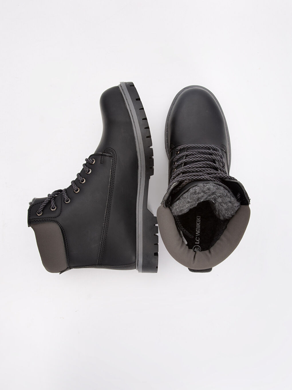 Mann SCHWARZ Stiefel-1
