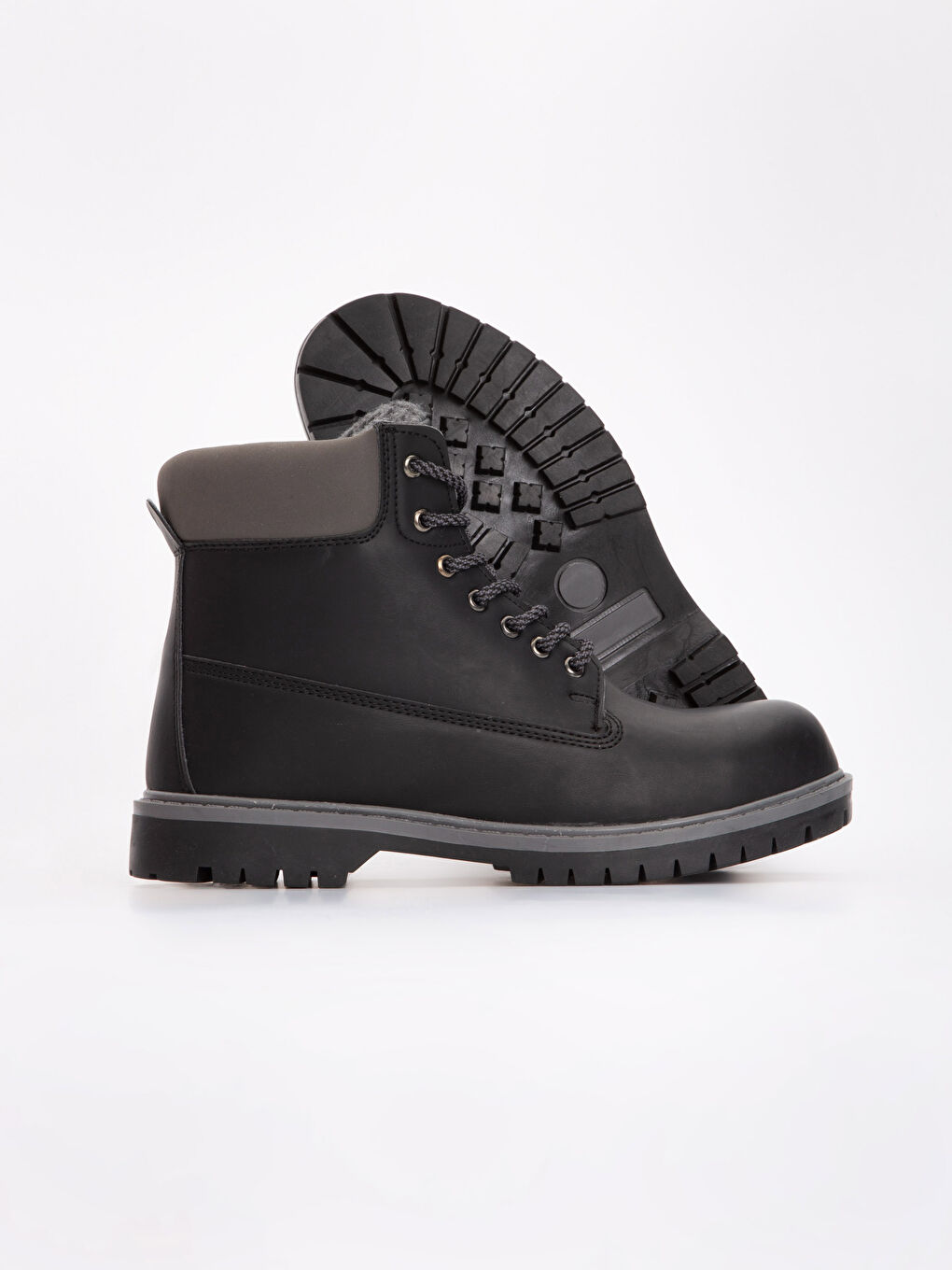 Mann SCHWARZ Stiefel-2