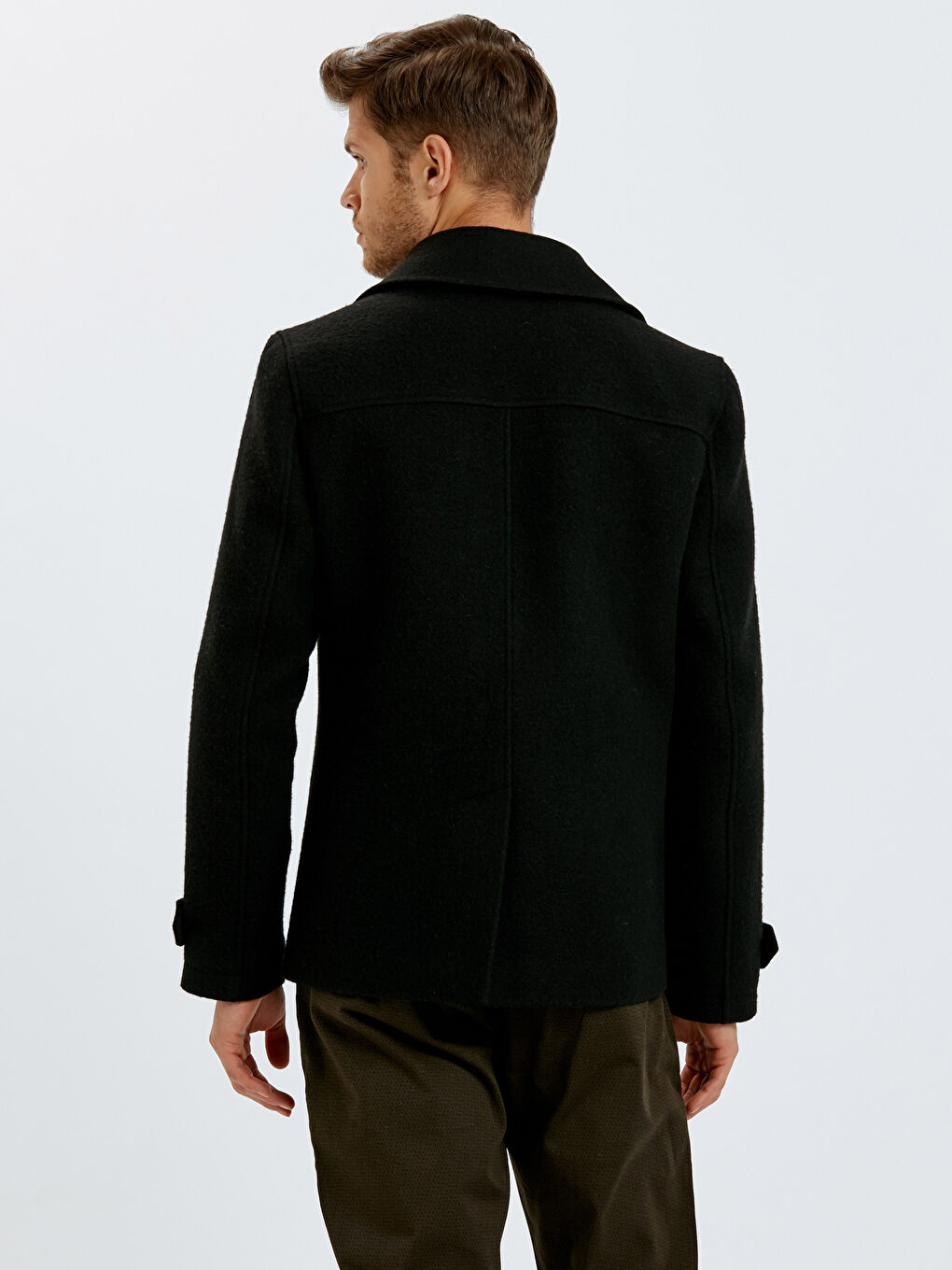 Schlank Geschnittener Mantel für Herren-2