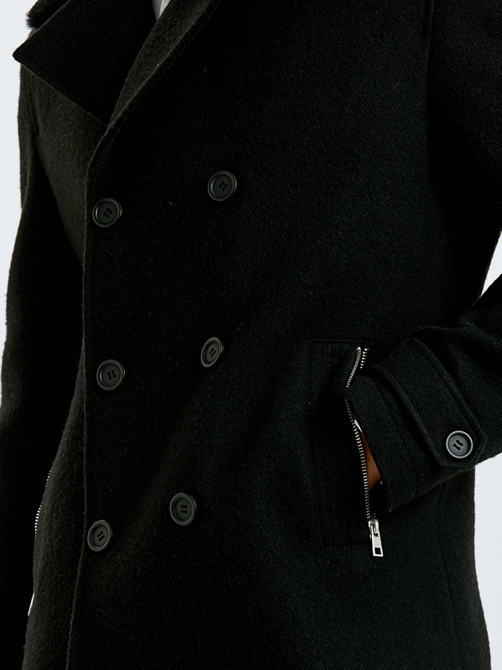 Schlank Geschnittener Mantel für Herren-5