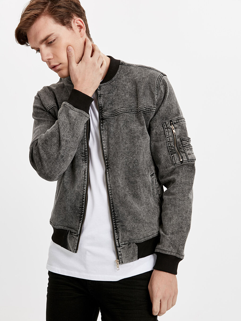 Man BLACK Denim Jacket