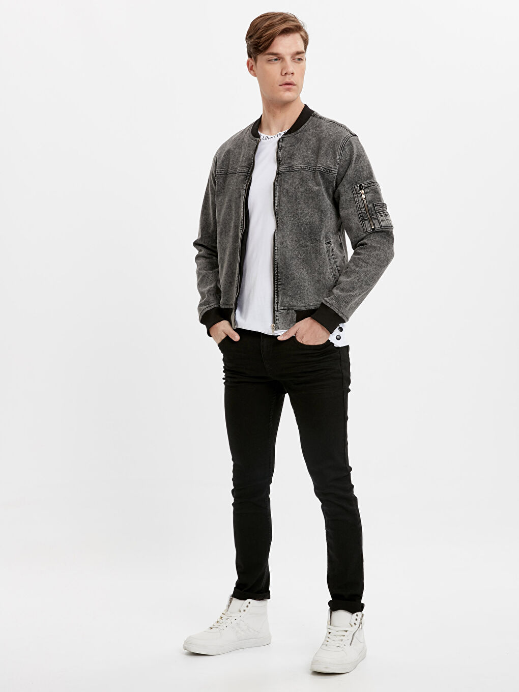 Man BLACK Denim Jacket-2