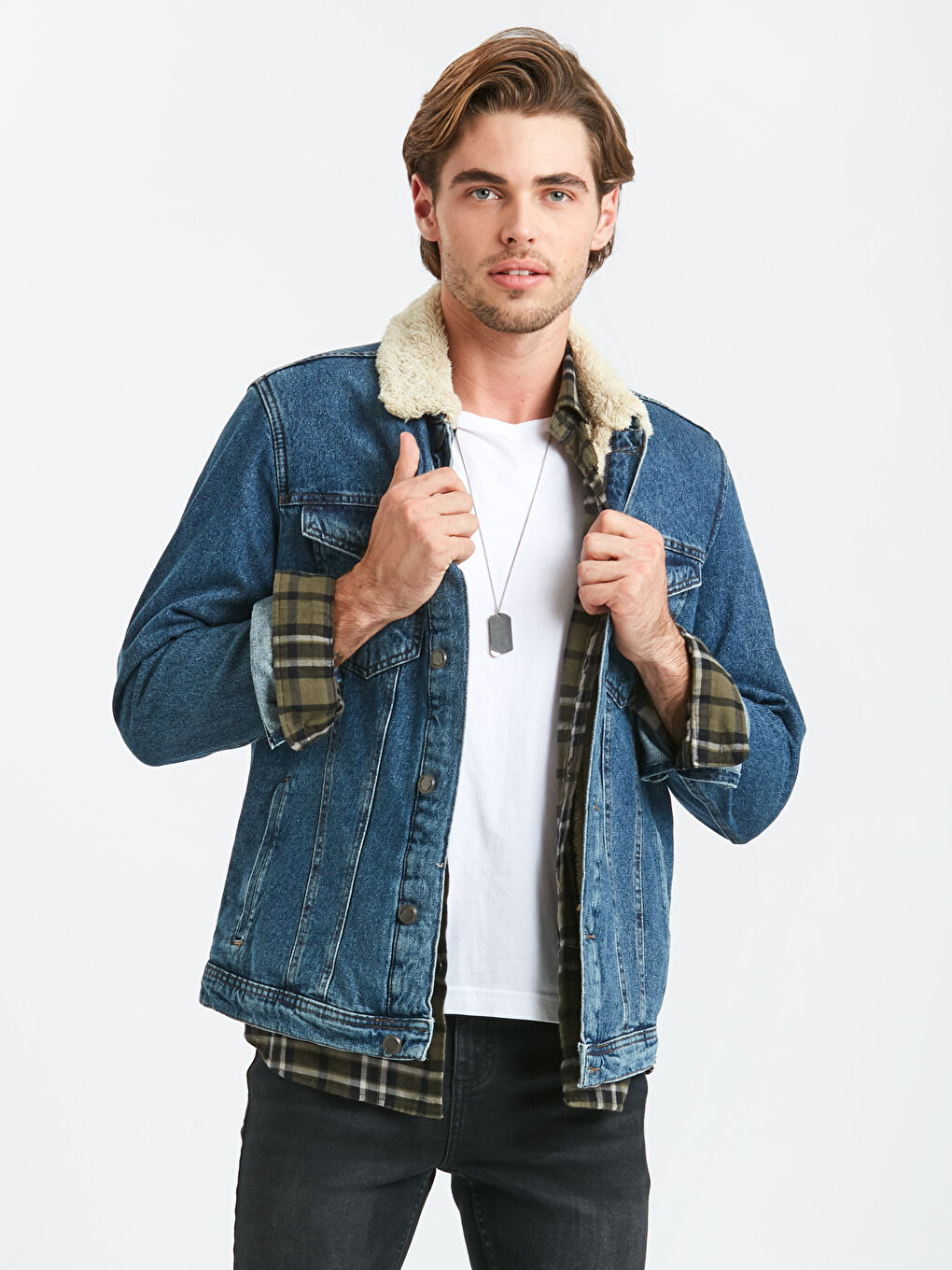 İndigo Standart Kalıp Jean Ceket