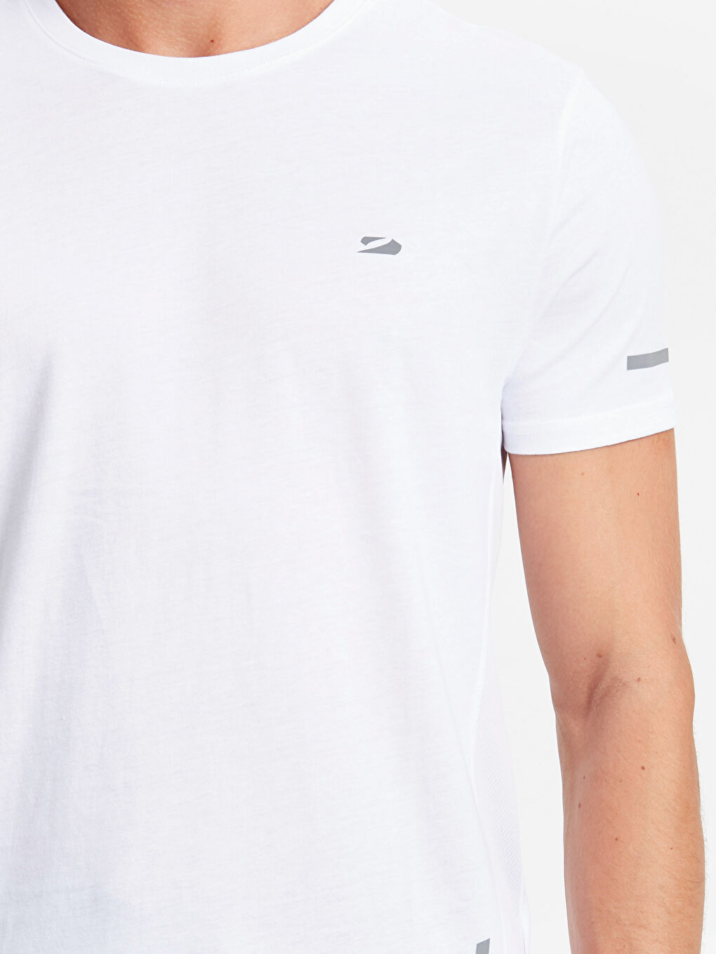 Man WHITE Sports T-Shirt-3