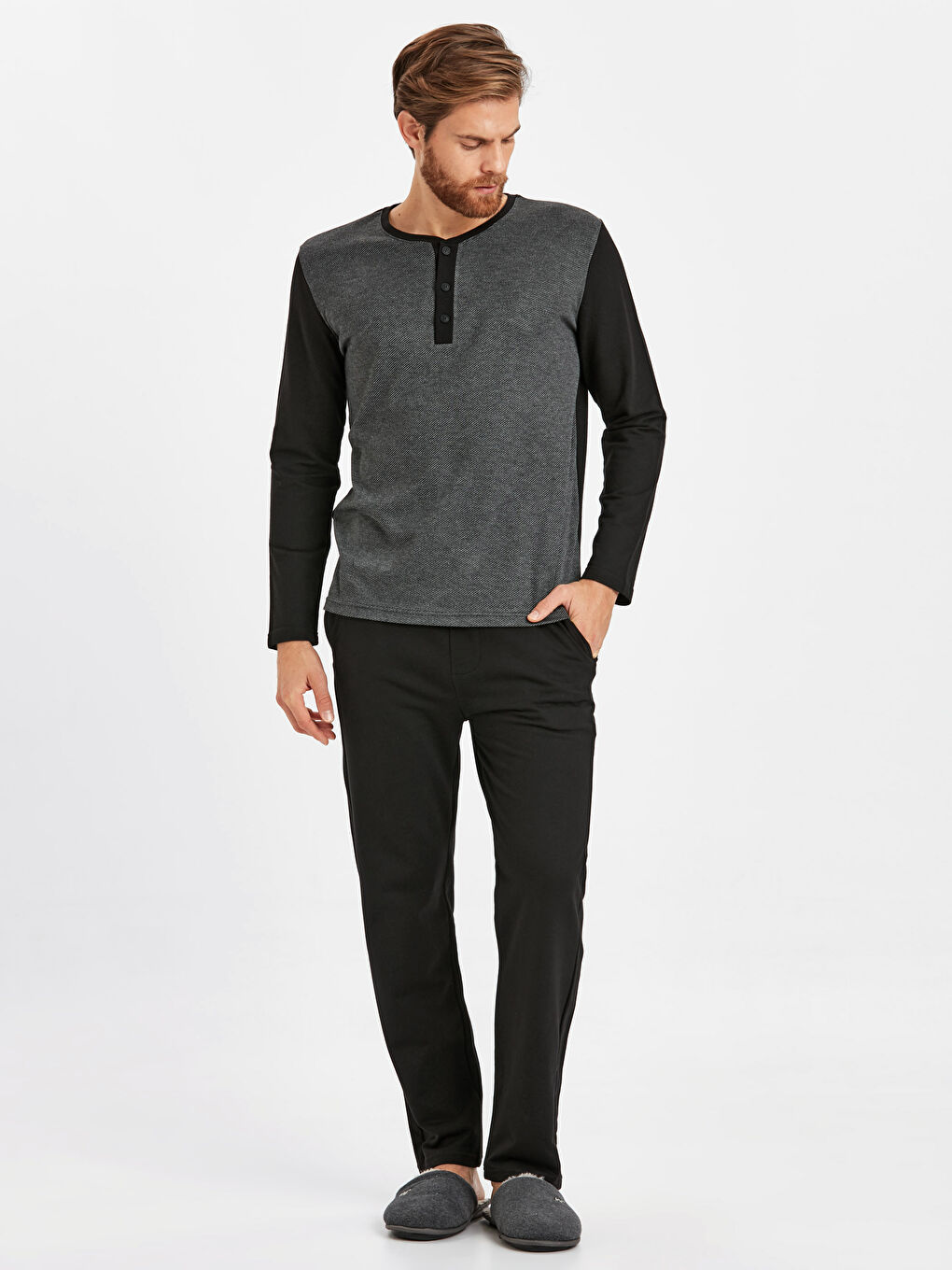 Man BLACK Pyjama Set