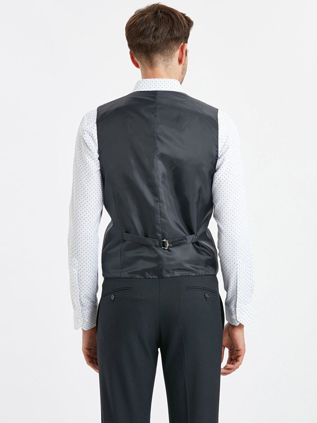 Lacivert Melanj Yelek-1