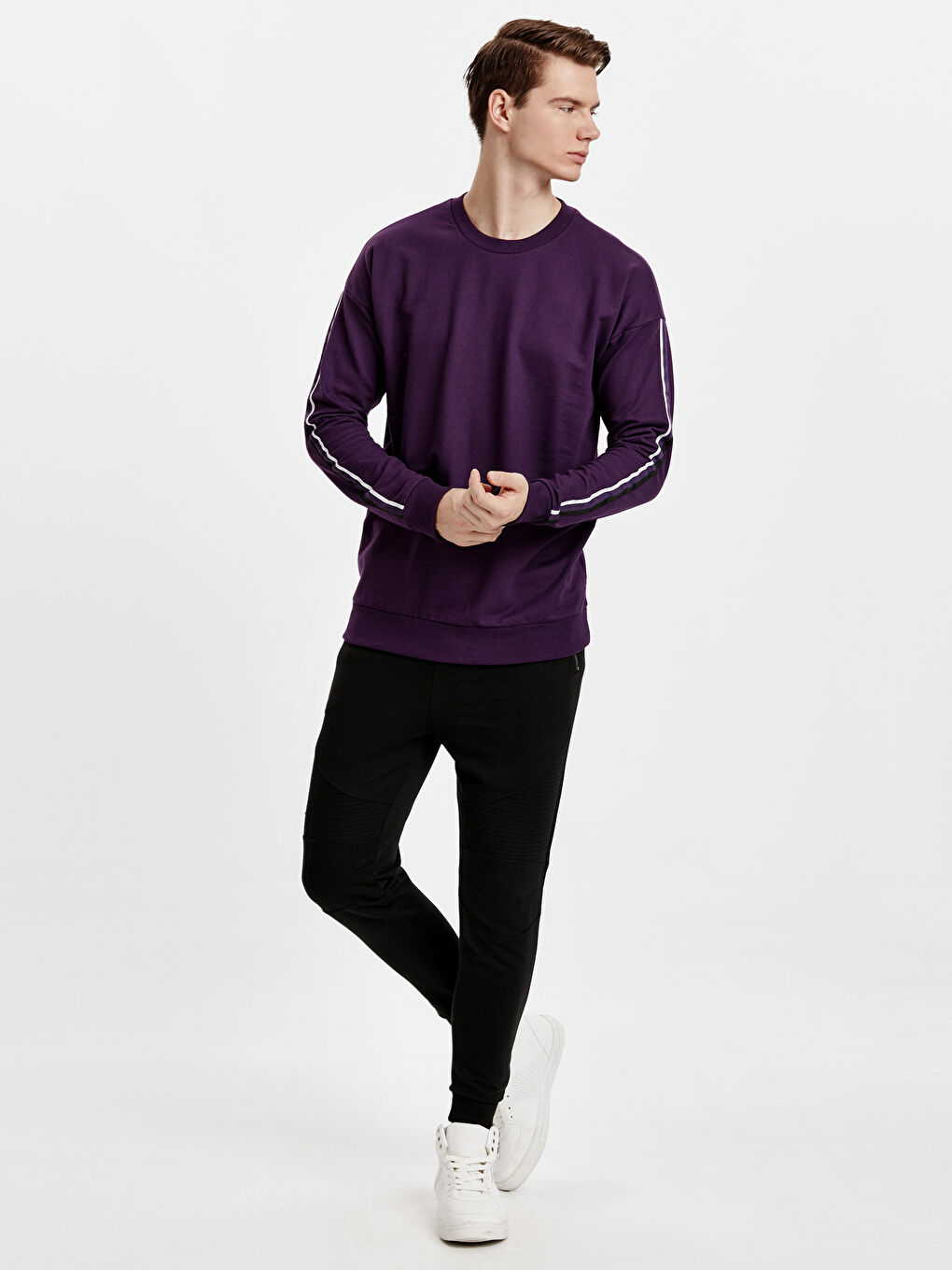 Мужчины Фиолетовый Свитшот-2