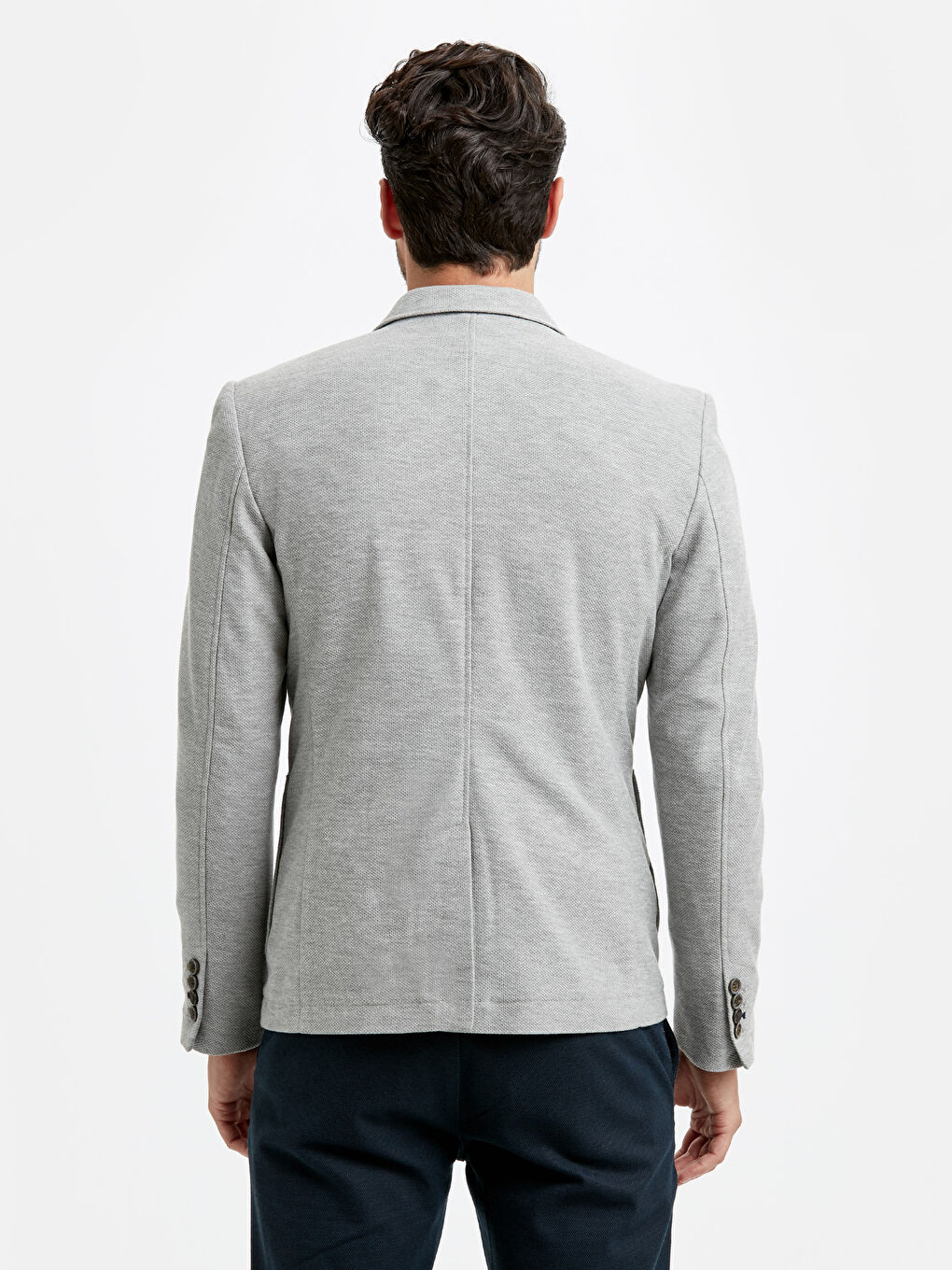 Gri Erkek Blazer Ceket-1