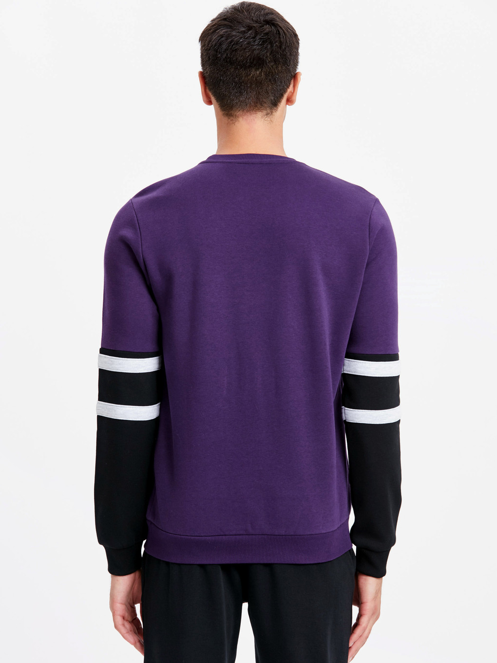Koyu Mor Sweatshirt-1