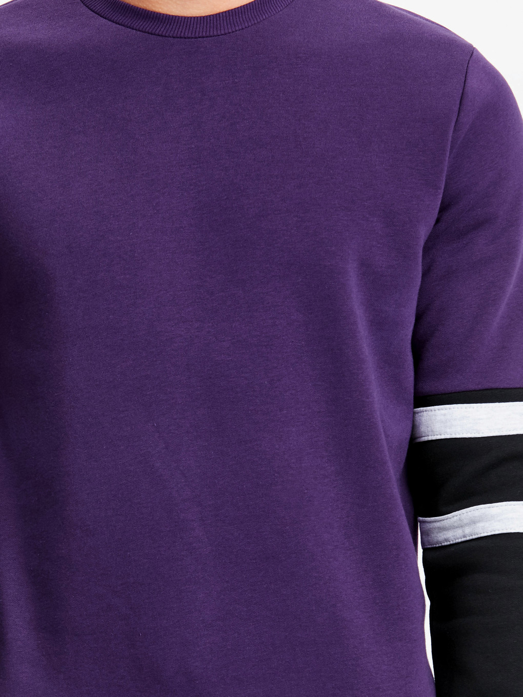 Koyu Mor Sweatshirt-3