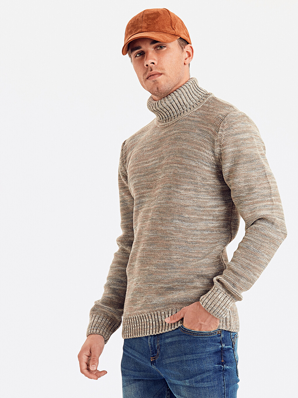 XSIDE Man BEIGE Sweater - 8WJ171Z8-HZZ - LC Waikiki