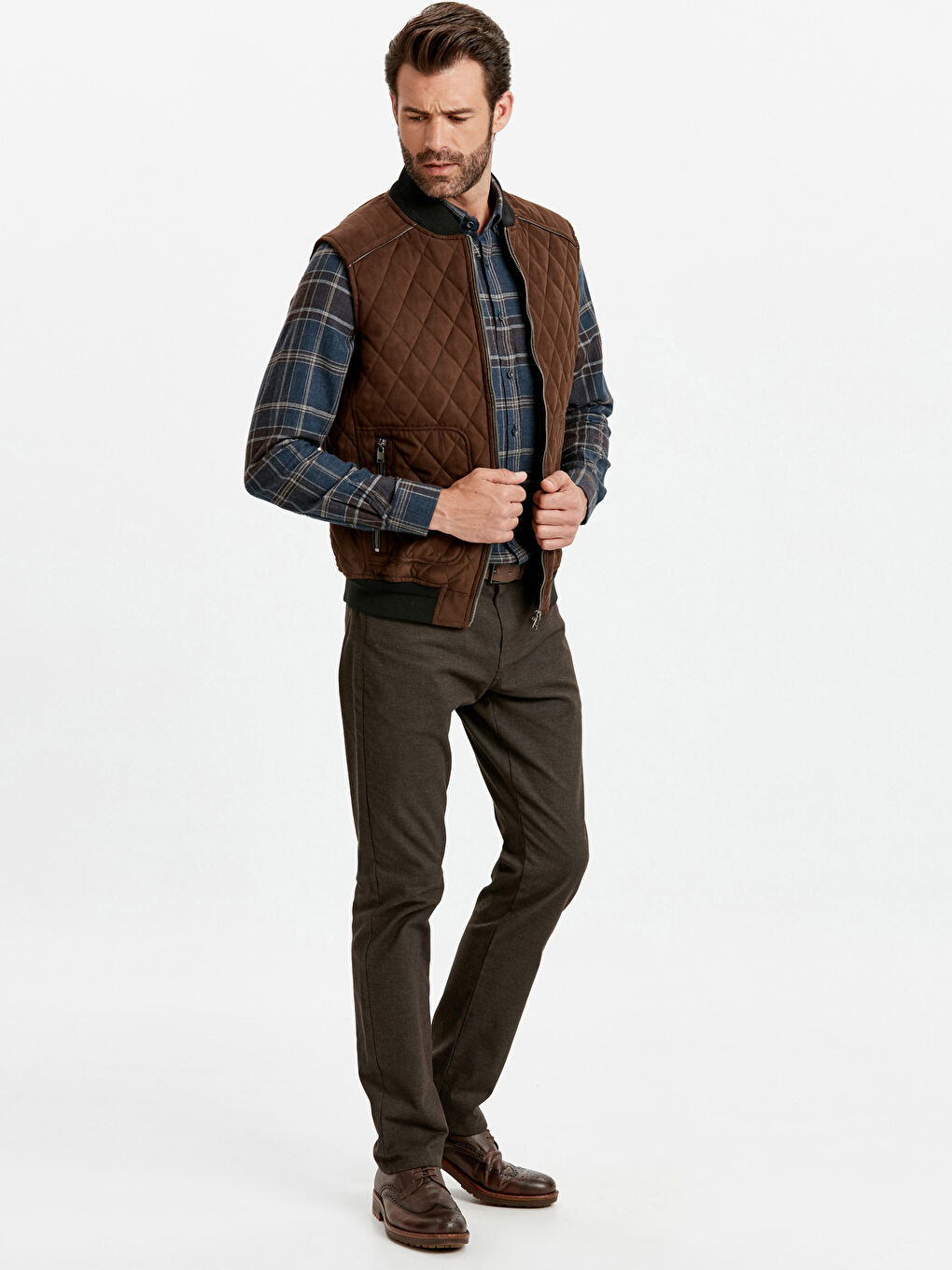 Gilet BRUN Homme-4