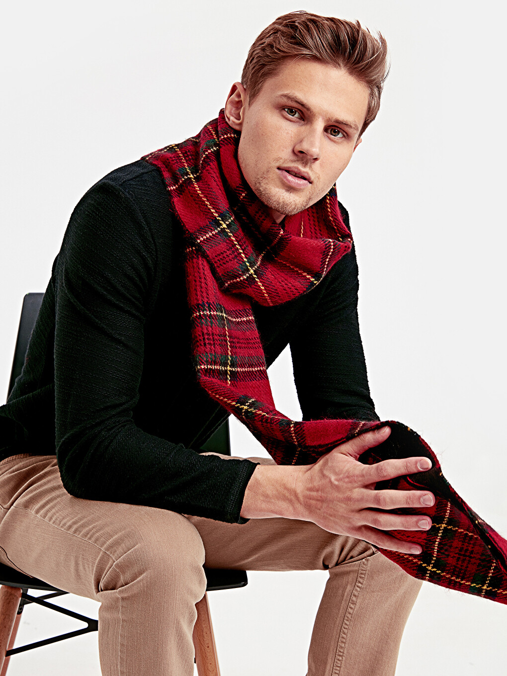Écharpe Rouge Homme