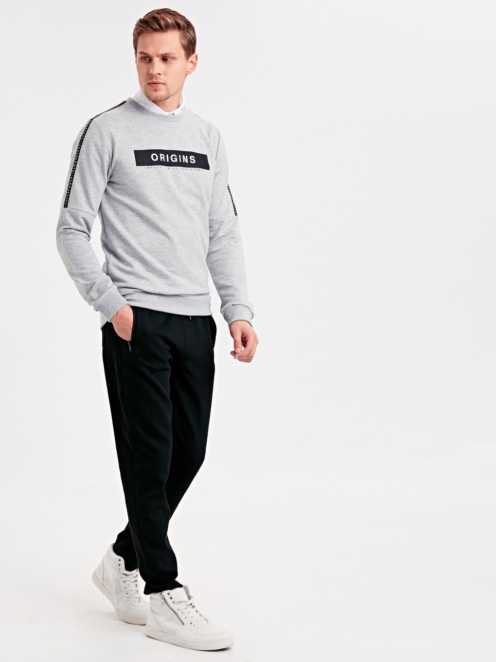 Gri Melanj Sweatshirt-2