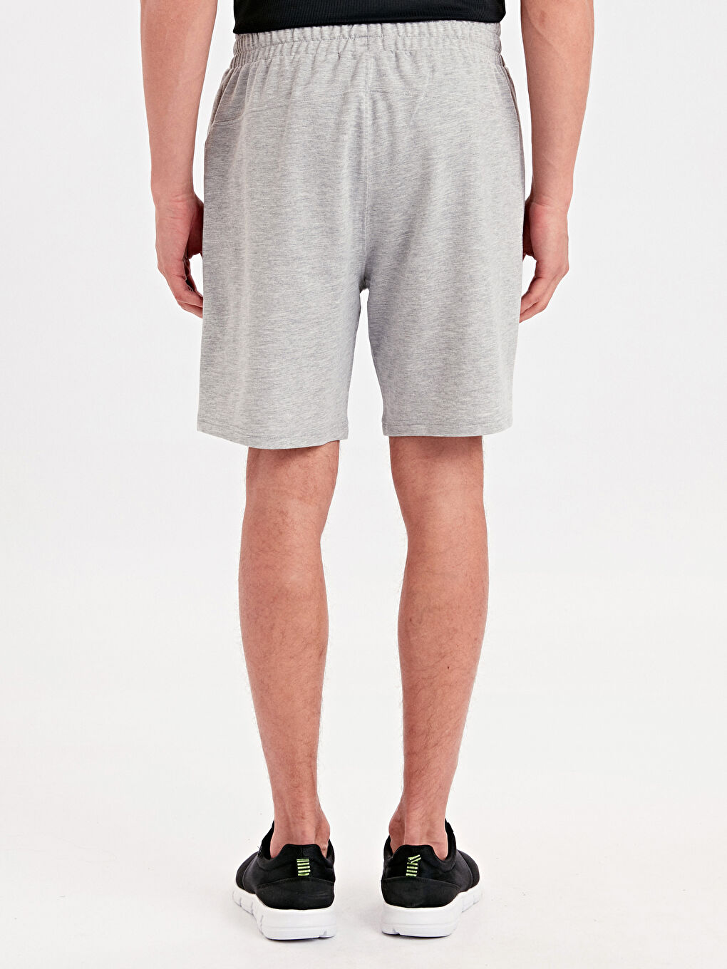 Açık Gri Melanj Spor Şort-2