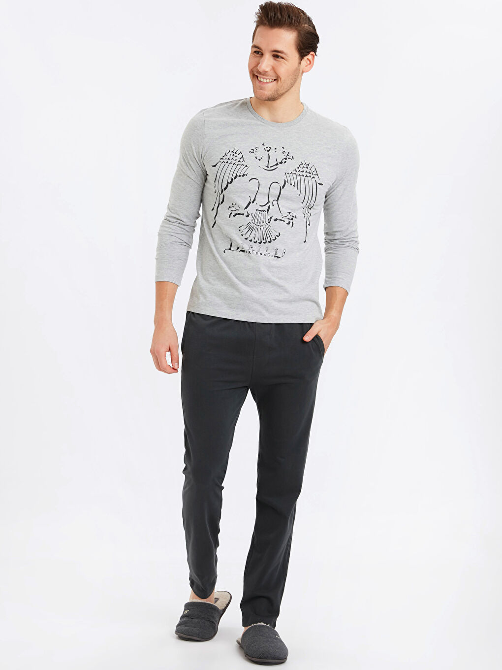 Ensemble de pyjama GRIS Homme