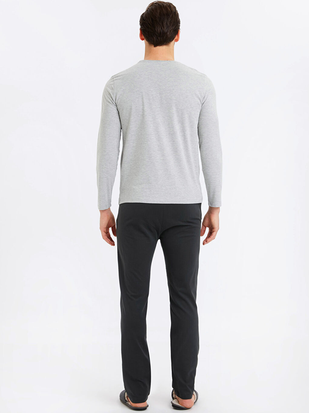 Ensemble de pyjama GRIS Homme-1