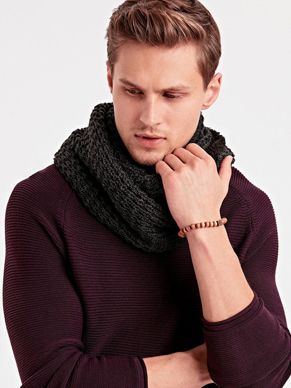 Man ANTHRACITE Scarf