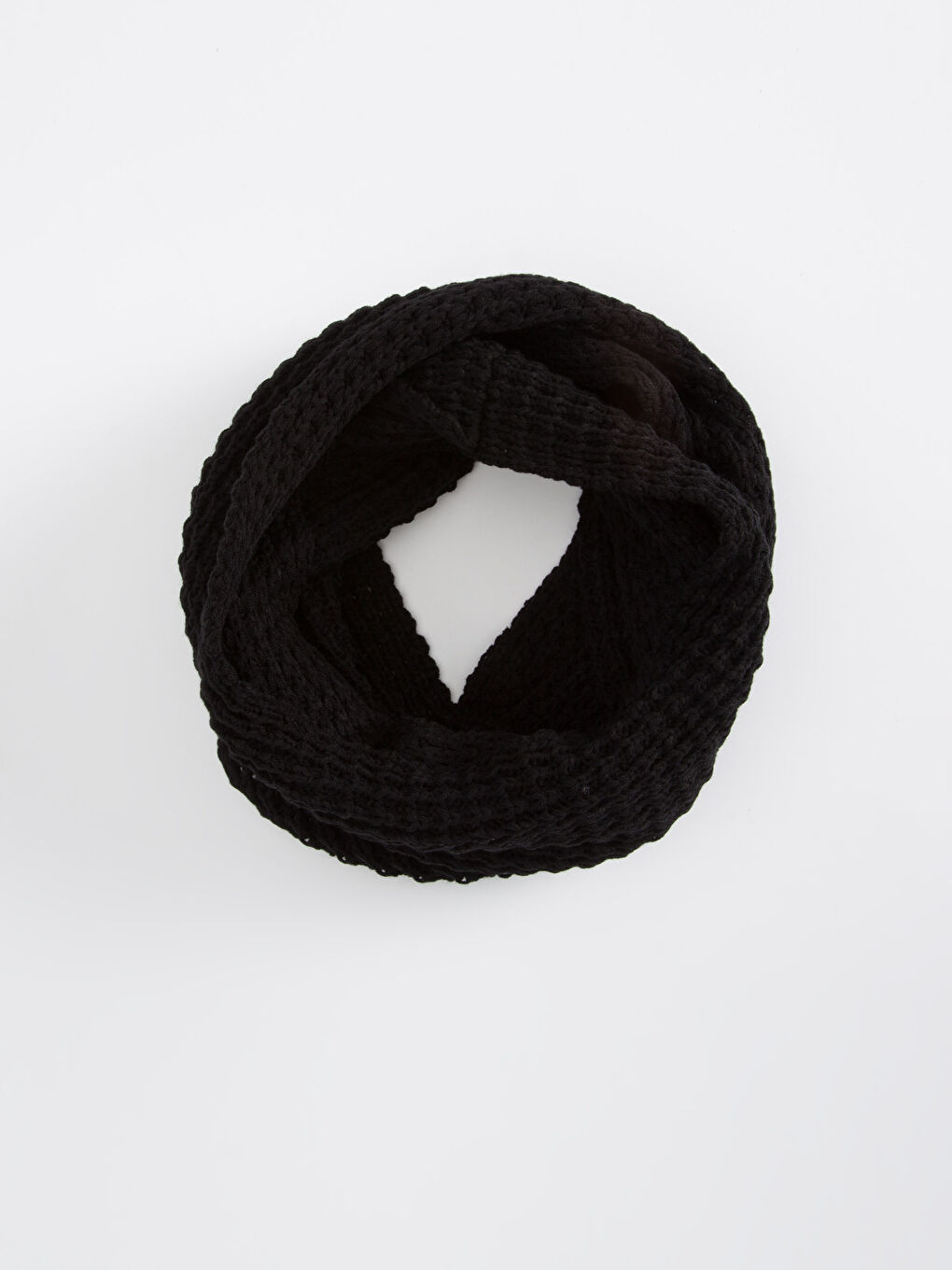 LCW ACCESSORIES Man BLACK Tube Scarf -8WO001Z8-HUC
