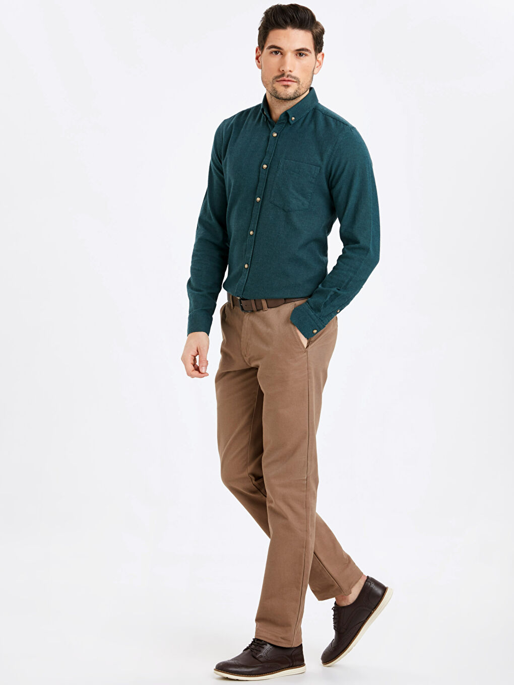 Chemise VERT Homme-2
