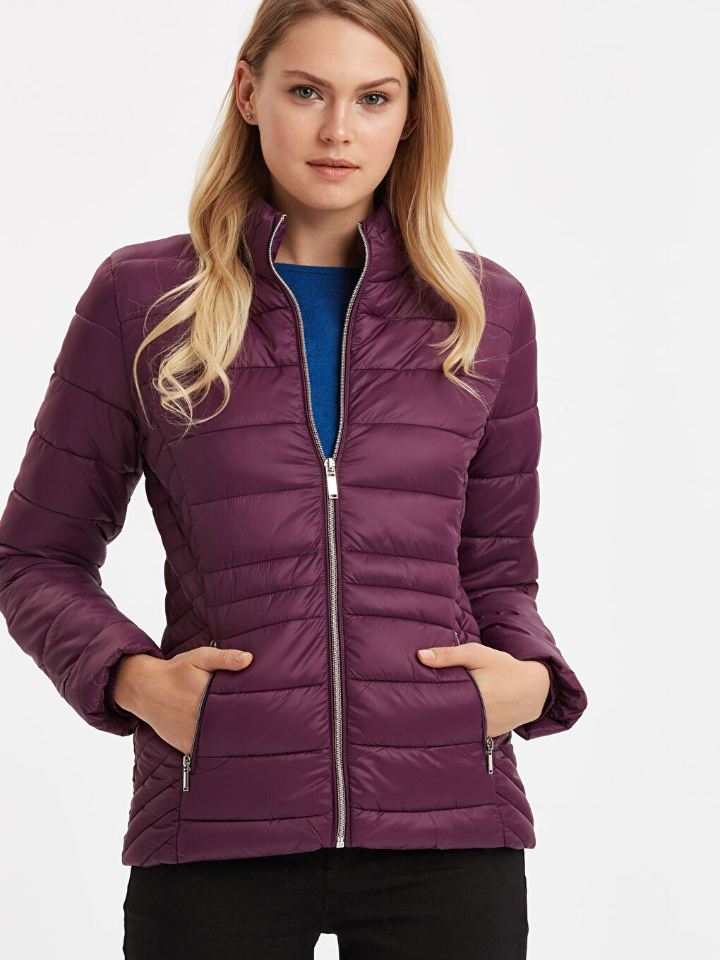 Жінка ФІОЛЕТОВИЙ Пухове пальто