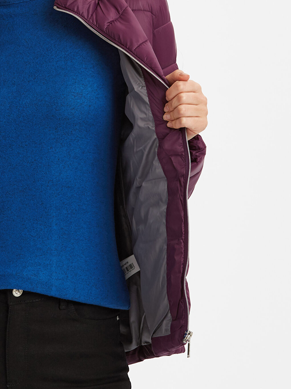 Жінка ФІОЛЕТОВИЙ Пухове пальто-5