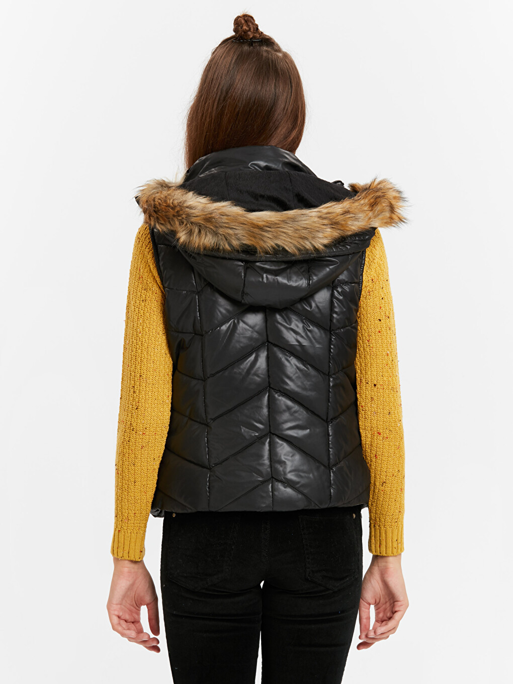 Puffer Vest with Hood-2