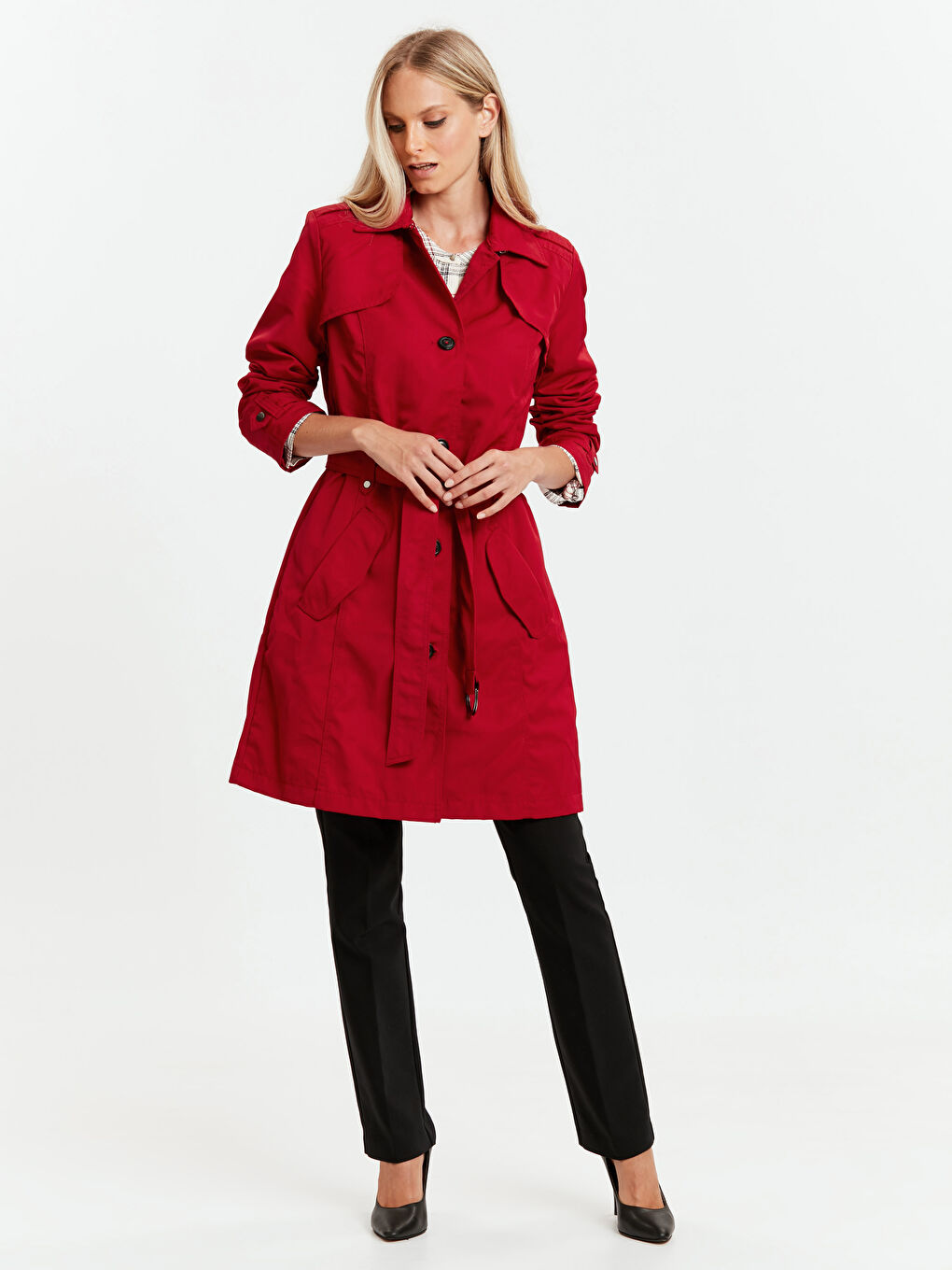 Kırmızı Trençkot-2