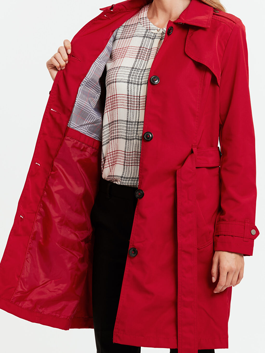 Kırmızı Trençkot-3