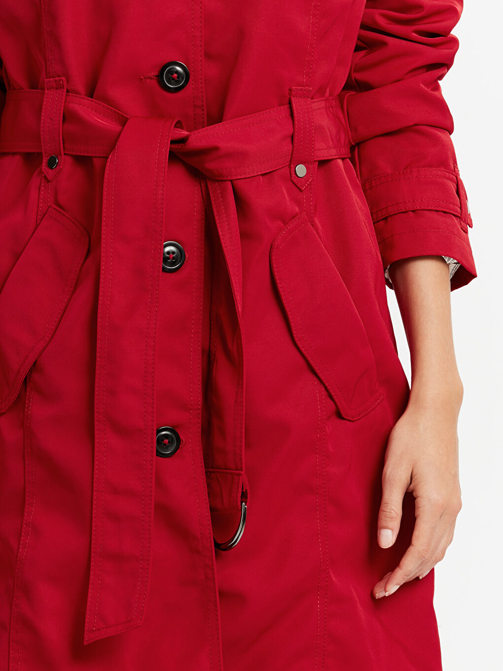 Kırmızı Trençkot-4