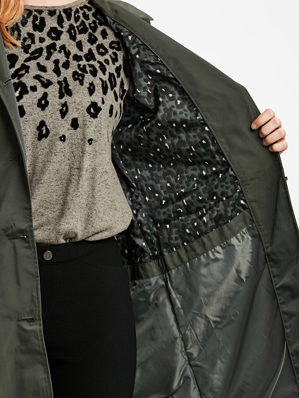 Trench-coat KAKI Femme-4