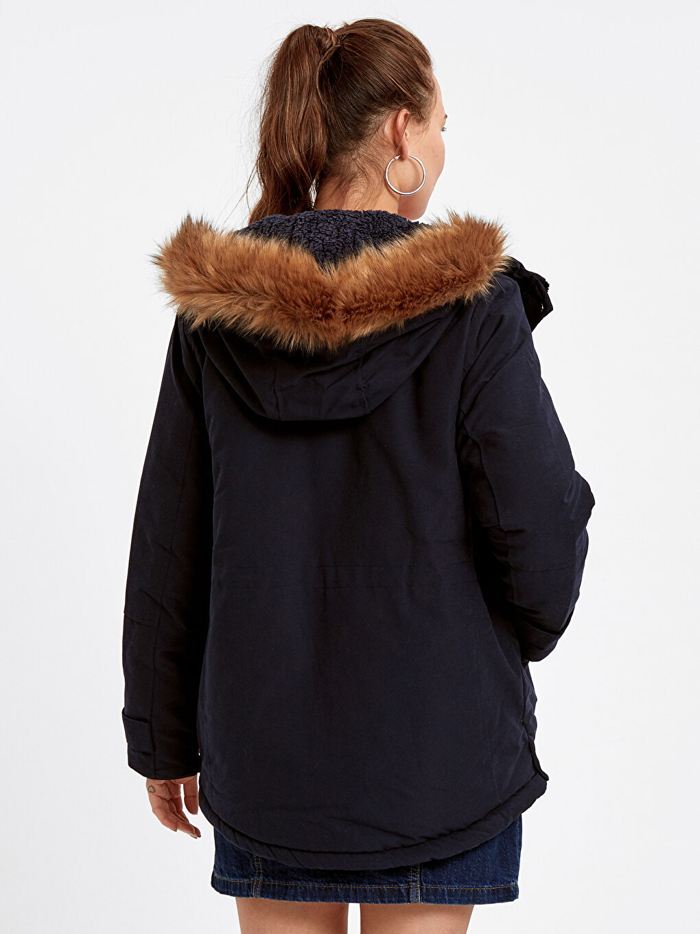 TAMNO PLAVA Kaput Žena-2