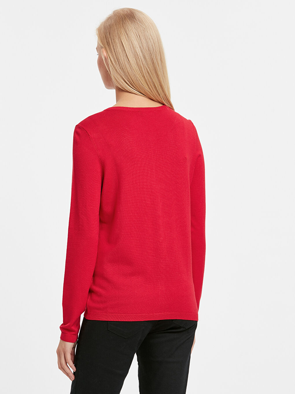 LCWAIKIKI Basic Frau ROT Cardigan -8W1291Z8-H1T