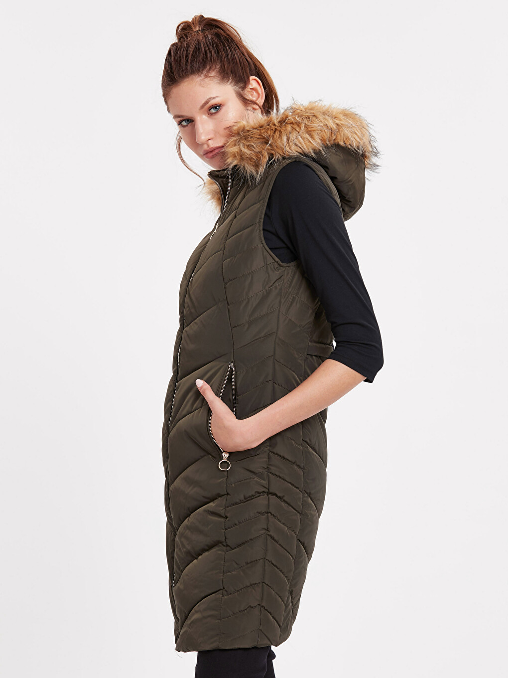 Gilet Kaki Femme