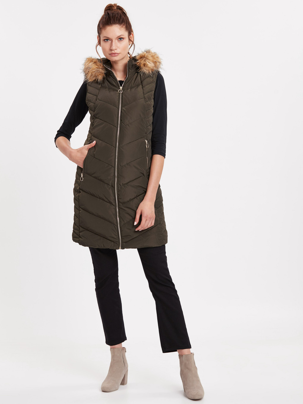 Gilet Kaki Femme-2