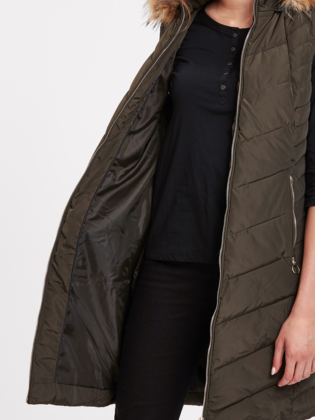 Gilet Kaki Femme-4