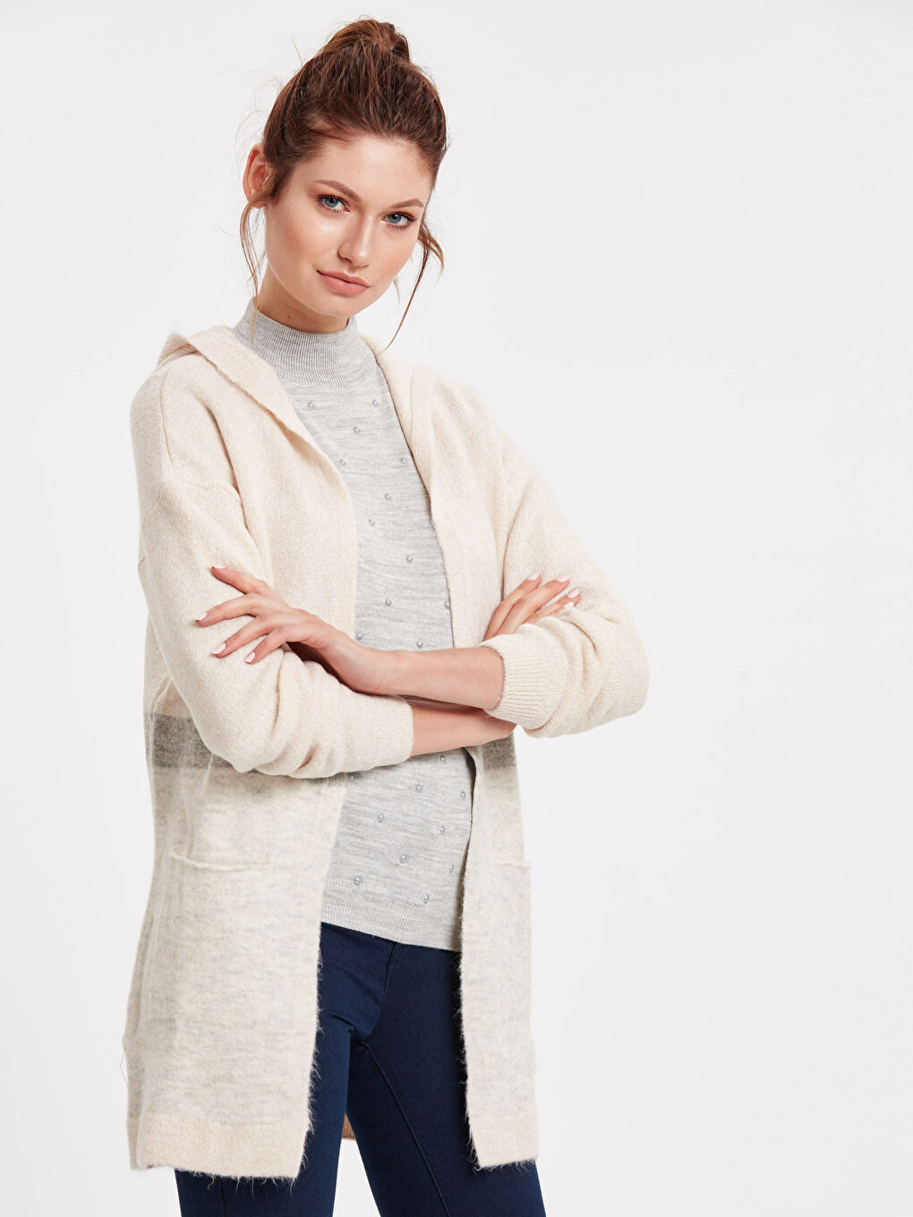 Woman BEIGE Cardigan